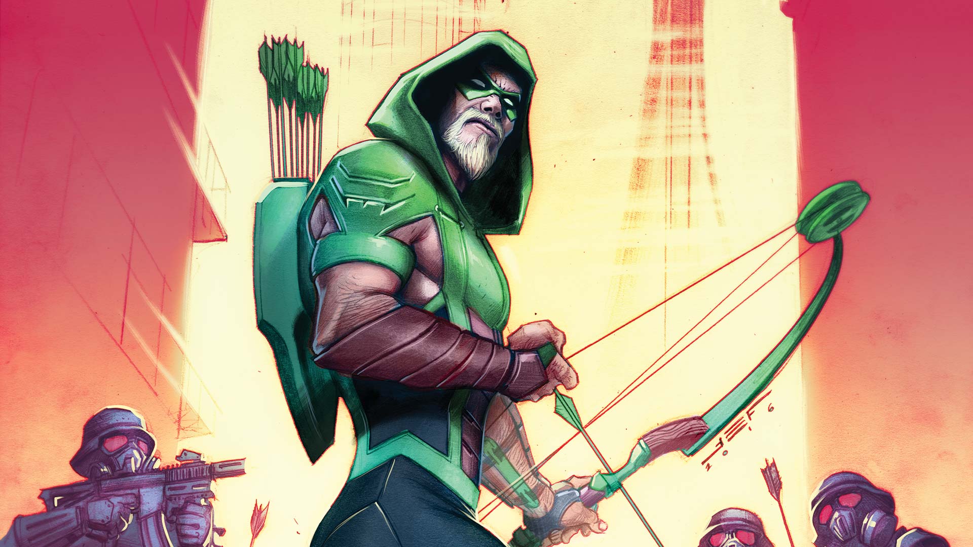 Oliver Queen becomes the Green Comic to fight crime. (DC Comics)