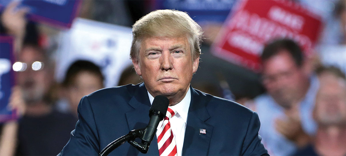 Trump. There has never been a president with a first term as odd as this one Donald Trump