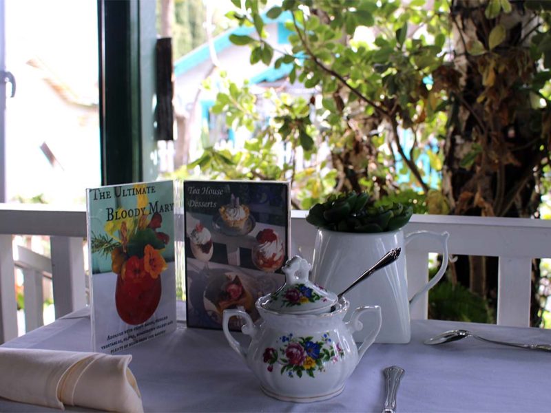 Outside seating set up for tea time. (Celeste Espinoza)