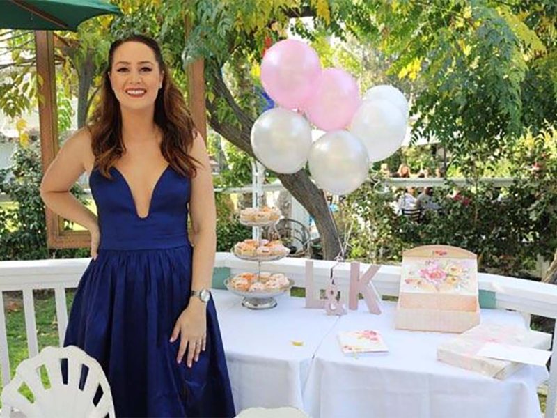 Krissa Kobel, the bride-to-be celebrating her engagement. (Celeste Espinoza)